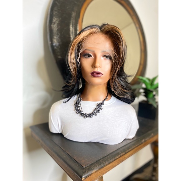 E Beauty Wig Other - MAY| LONG BODY WAVE 13X4 BROWN STREAK LACE FRONT WIG
